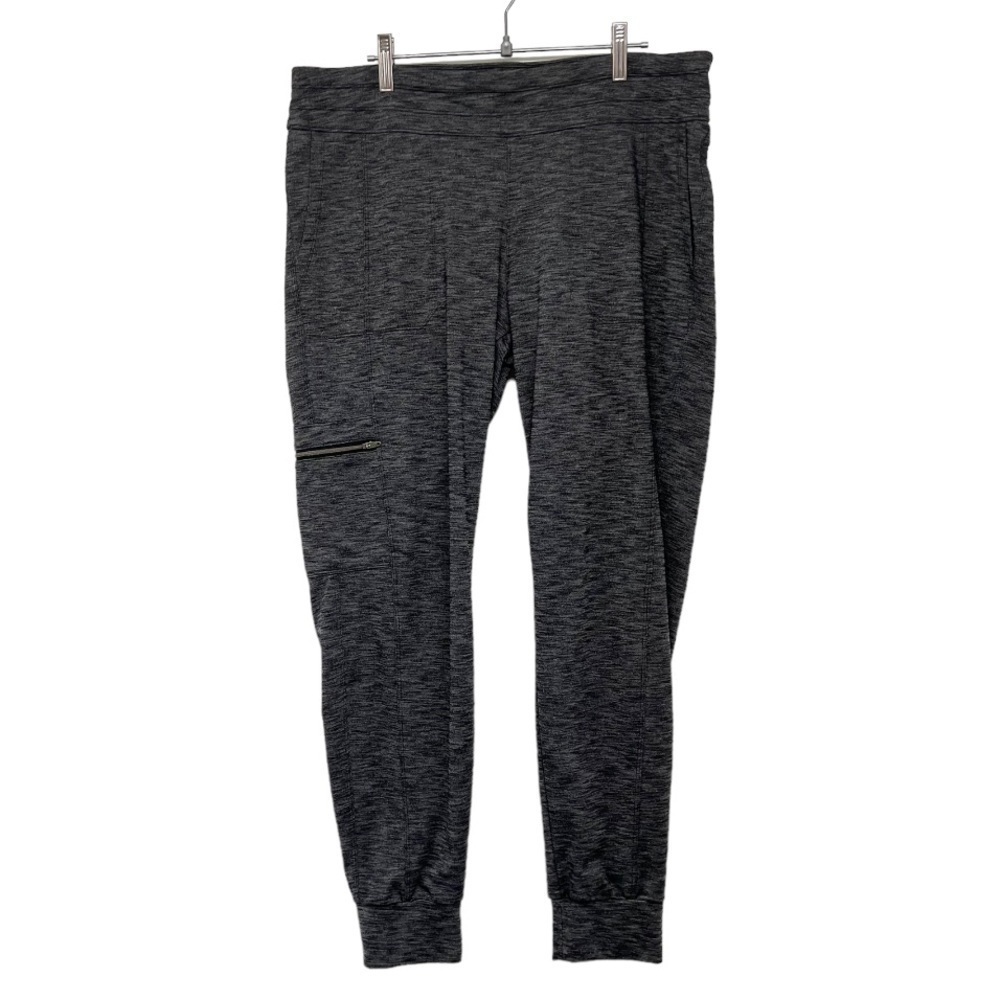 Athleta Gray Space Dye Metro Joggers Active Athletic Women’s Large - Picture 13 of 13